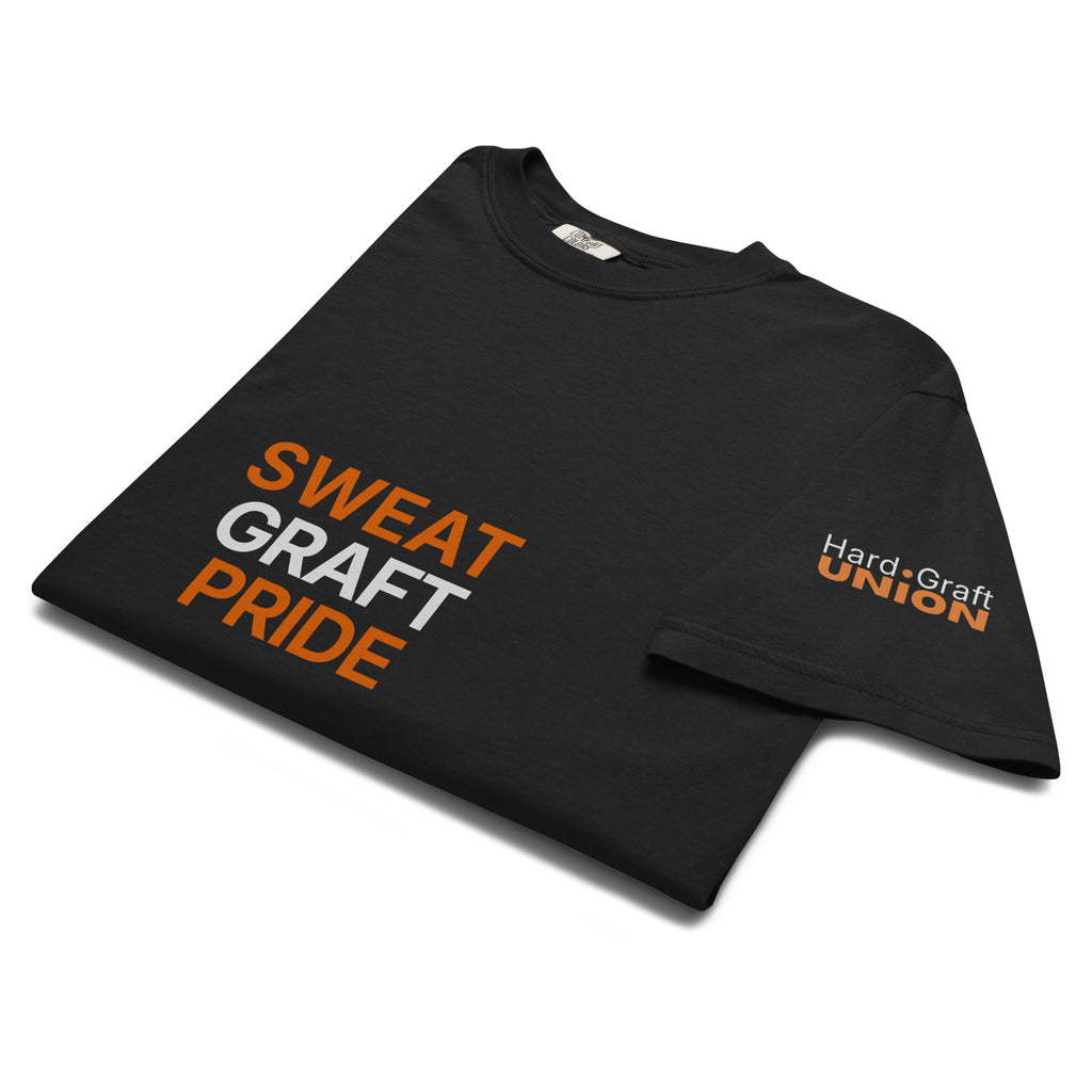 Sweat Graft Pride. Heavyweight t-shirt